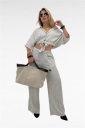 completo camicia crop e pantalone node